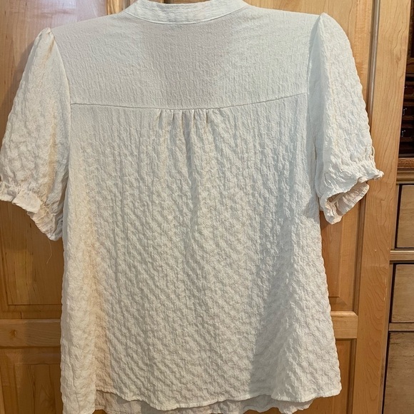 CRINKLE material short sleeve blouse size 1XL - Picture 3 of 9